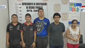Detienen a cinco presuntos estafadores en San Lorenzo que ofrecían "empeños de vehículos"