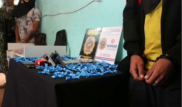 SENAD capturó a supuestos “narco-chorros” con cientos de dosis de drogas en Capiatá