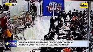Video: guardia de seguridad fue detenido por efectuar disparos dentro de un comercio  - ABC Noticias - ABC Color