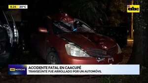 Caacupé: transeúnte fue arrollado por un automóvil - ABC Noticias - ABC Color