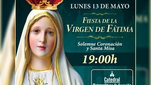 Transmitirán misa de la Virgen de Fátima