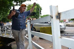 Municipio instaló vallado luego de la tragedia •