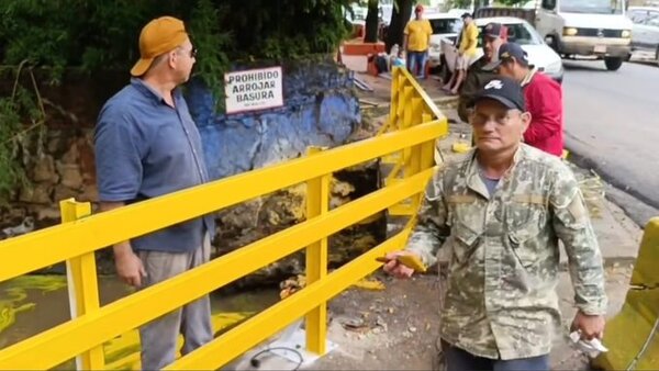Luque: Instalan valla de seguridad en zona del club Balderrama