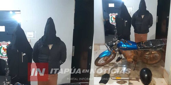 APREHENDIERON A DOS SUJETOS EN EL DISTRITO DE CAMBYRETÁ - Itapúa Noticias