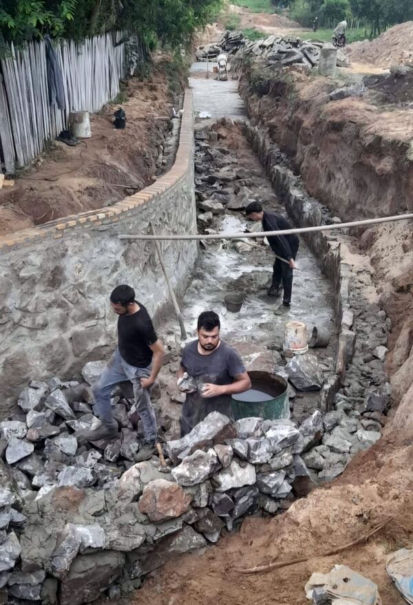 Avanza Obra de Desagüe Pluvial en Loreto