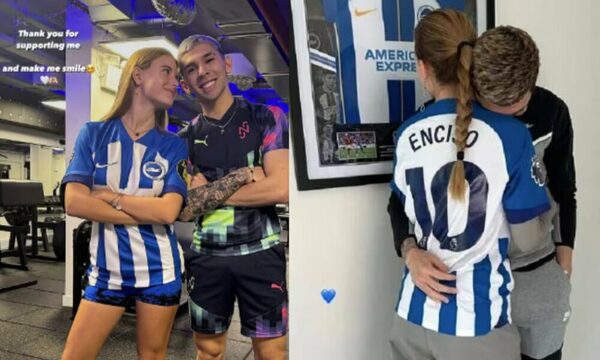Cita romántica: Julio Enciso y Stacy compartieron mate y libros bajo el sol