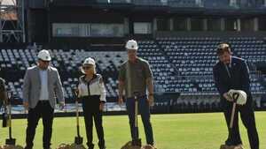 Manos a la obra en el estadio Osvaldo Domínguez Dibb