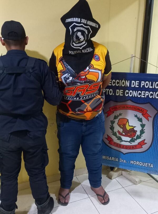 Detenido por Presunta Posesión de Drogas y Otros Delitos en Horqueta
