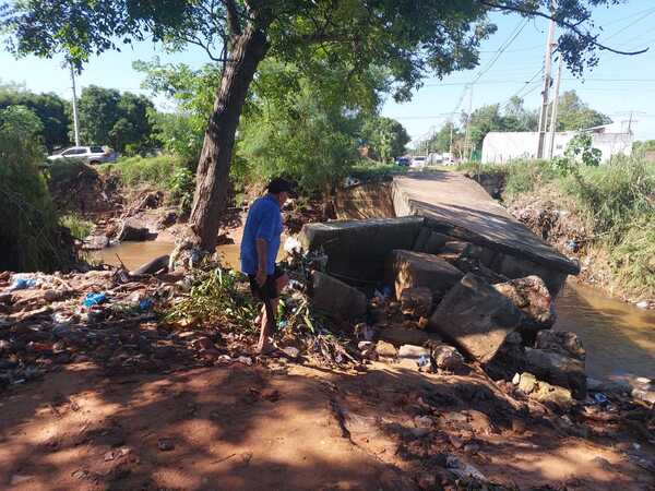 Ñu Pora: Vecinos exigen nuevo puente tras promesas incumplidas » San Lorenzo PY