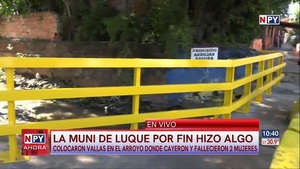 Municipalidad de Luque instaló vallas donde murieron dos mujeres en un raudal - Noticias Paraguay