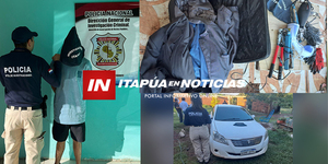  CAPTURARON A DELINCUENTE CON ROSARIO DE ANTECEDENTES EN ITAPÚA  - Itapúa Noticias