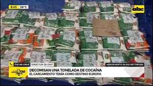 Ocho meses de trabajo permitieron incautación de casi mil kilos de cocaína  - ABC Noticias - ABC Color