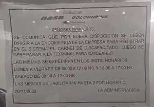 Hombre con discapacidad denuncia discriminación por parte de una empresa de transporte - Nacionales - ABC Color