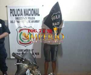Joven es detenido con motocicleta hurtada que ofreció en venta en redes sociales - Radio Imperio 106.7 FM