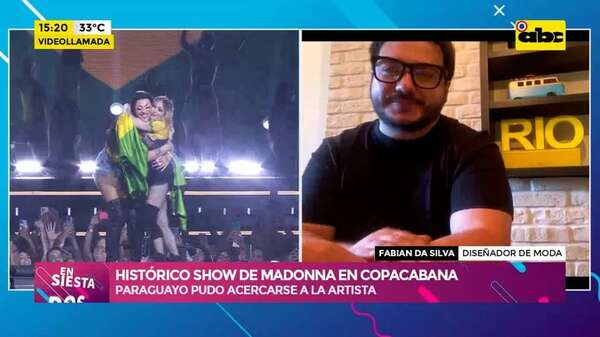 Histórico show de Madonna en Copacabana: paraguayo pudo verla de cerca - Ensiestados - ABC Color