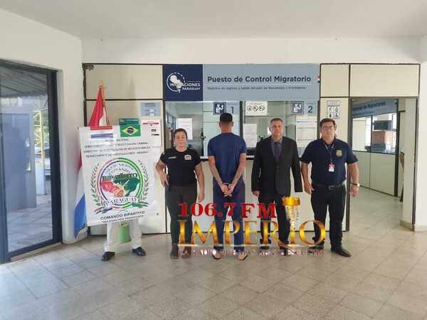 Expulsan del país a brasileño detenido que cuenta con tres órdenes de captura - Radio Imperio 106.7 FM