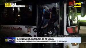 Video: paro del transporte público desde el 20 de mayo - ABC Noticias - ABC Color