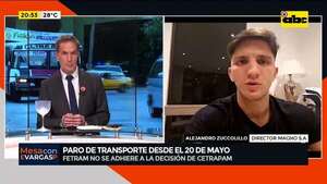 Video: Fetram no acompañará el paro de transporte público anunciado por Cetrapam - Mesa de Periodistas - ABC Color