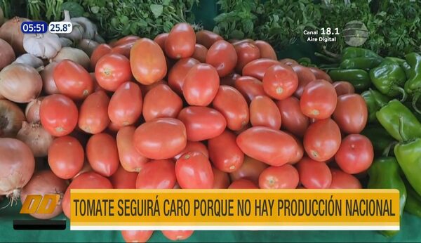 Tomate seguirá caro porque no hay producción nacional según el MAG | Telefuturo