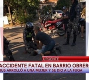Mujer muere arrollada por un bus en Barrio Obrero - Paraguay.com