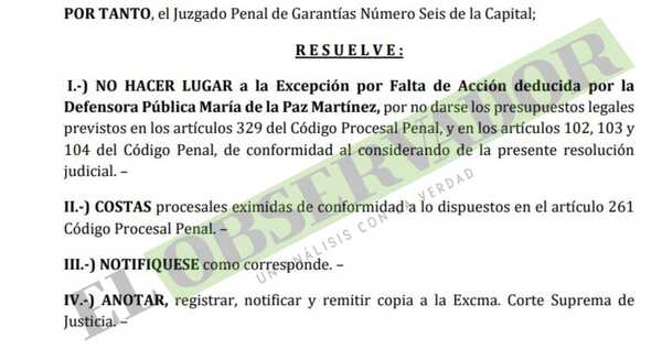 Jueza rechaza incidente presentado por procesado por secuestro de empresaria