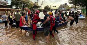 La Nación / Dos bomberos paraguayos integran equipo enviado por Itaipú a Río Grande del Sur