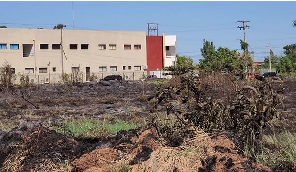 Incendio cerca de la FENOB: vecinos Hartos de terrenos sucios