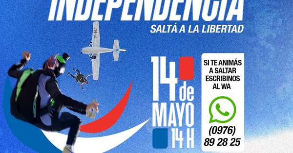 Diario HOY | “Saltá a la libertad”, la jornada de paracaidismo para compartir en familia