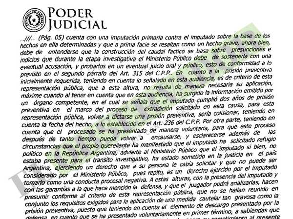 Buscado por homicidio estuvo prófugo 17 años y el fiscal afirma que no es necesaria la prisión preventiva