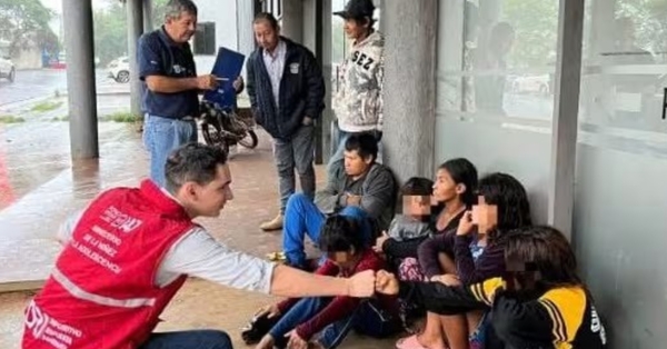  Rescatan a nueve niños indígenas en situación de calle en Encarnación