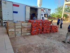 Yby Yaú: productos frutihortícolas, presuntamente de contrabando, caen en control aduanero   - Nacionales - ABC Color