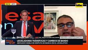 Legisladores tránsfugas: ¿Cambio de bando podría ser un delito tipificado en el Código Penal? - Mesa de Periodistas - ABC Color