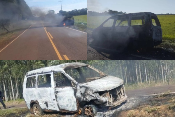 QUEMAN VEHÍCULO EN ITAPÚA EL MISMO HABÍA SIDO ROBADO EN ASUNCIÓN