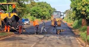 Diario HOY | Reportan más de 50% de avance en futuro asfaltado entre Canindeyú y San Pedro