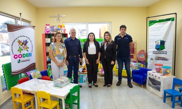 Reciben equipamientos para ludoteca en Hernandarias