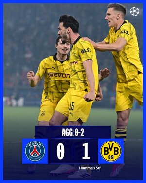 Borussia Dortmund derrotó al PSG y se anota en la final - SNT