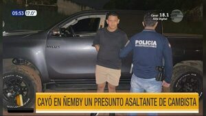 Cayó presunto asaltante de cambista en Ñemby | Telefuturo