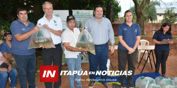 PRODUCTORES DE FRAM RECIBEN ALEVINES PARA FORTALECER LA PRODUCCIÓN ÍCTICA - Itapúa Noticias