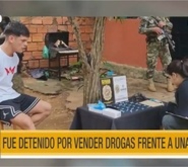 Vendía drogas frente a una escuela y fue detenido - Paraguay.com