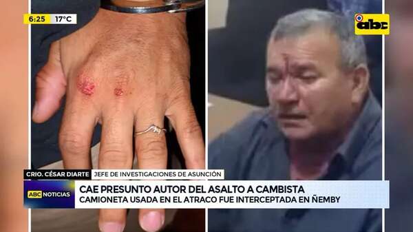 Video: Cae presunto autor del asalto a cambista - ABC Noticias - ABC Color
