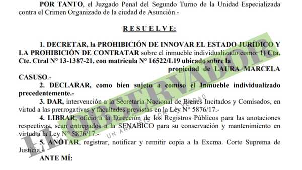 Prohíben innovar sobre inmueble relacionado a la causa Pavo Real