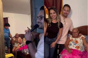 [VIDEO] La emotiva serenata que llevaron Mariela y su marido a una seguidora