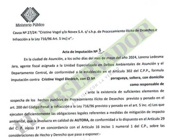 Imputan a responsable de Ochsi por presunto vertido de desechos sin tratar al arroyo San Lorenzo