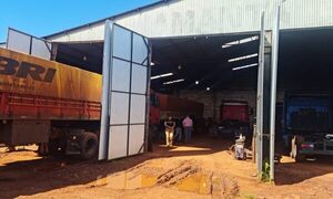 Investigan supuesta adulteración de camiones en un taller de Santa Rita