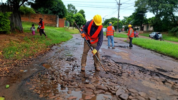 Iniciaron los bacheos en Villarrica