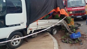 Motociclista muere en un cuádruple choque en la compañía Pedrozo