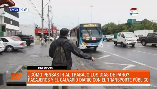 ¿Cómo pensás ir al trabajo los días de paro del transporte? | Telefuturo
