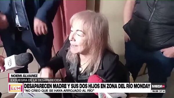 Exsuegra de desaparecida en zona de Monday cree que ella agarró a sus hijos y «se mandó mudar del país»