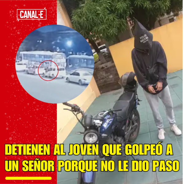 DETIENEN AL JOVEN QUE GOLPEÓ A UN SEÑOR PORQUE NO LE DIO PASO