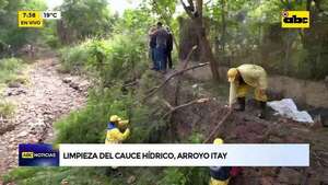 Video: Realizan limpieza del arroyo Itay para evitar desbordes - ABC Noticias - ABC Color